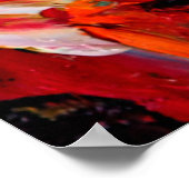 Farbige Ölpinselpinsel abstrakt im Hintergrund Poster (Ecke)