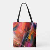 Farbige Ölpinselpinsel abstrakt Tasche (Rückseite)
