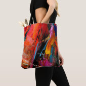 Farbige Ölpinselpinsel abstrakt Tasche (Von Nahem)