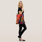 Farbige Ölpinselpinsel abstrakt Tasche (Am Model)