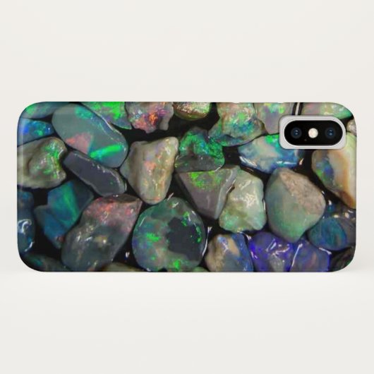Farbige Opal Gemstones (Imitate) Case-Mate iPhone Hülle (Rückseite (Horizontal))