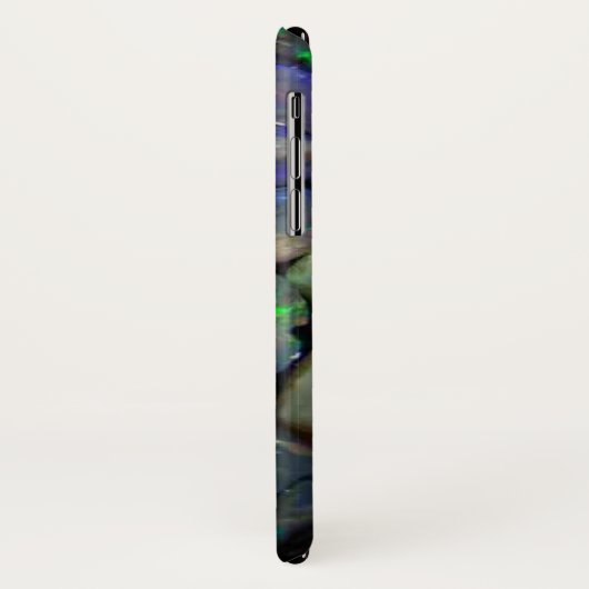 Farbige Opal Gemstones (Imitate) Case-Mate iPhone Hülle (Hinten/Links)