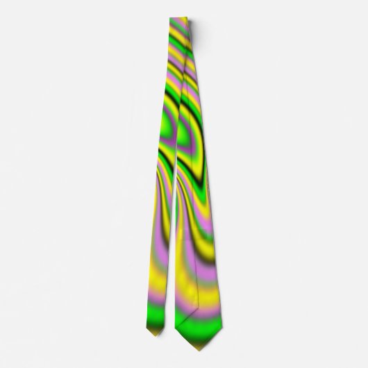 farbige optische Illusion Krawatte (Rückseite)