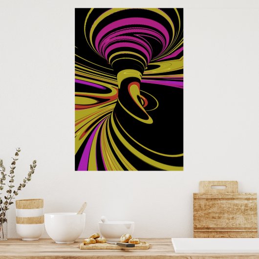 farbige optische Illusion Poster (Küche)