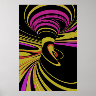 farbige optische Illusion Poster