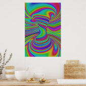farbige optische Illusion Poster (Küche)