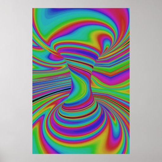 farbige optische Illusion Poster (Vorne)