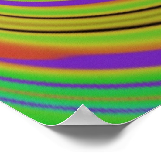 farbige optische Illusion Poster (Ecke)