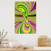 farbige optische Illusion Poster (Küche)