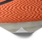 Farbige Orange Basketball Poster (Ecke)