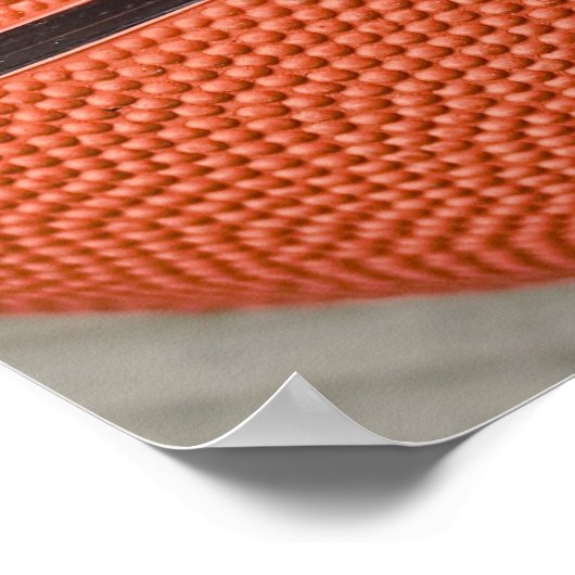 Farbige Orange Basketball Poster (Ecke)