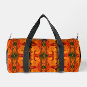Farbige orange braune Formen Abstrakt Duffle Bag (Rückseite)