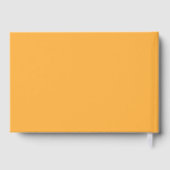 Farbige Orange-Hintergrundtexte für Web und Print Gästebuch (Rückseite)