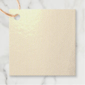 Farbige Orange-Hintergrundtexte für Web und Print Geschenkanhänger (Vorderseite)