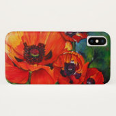 Farbige Orange Oriental Poppy Case-Mate iPhone Hülle (Rückseite (Horizontal))