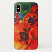 Farbige Orange Oriental Poppy Case-Mate iPhone Hülle (Rückseite)