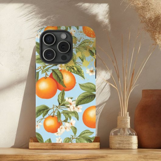 Farbige Orange, Paste Blue und Gold Orange Frucht Case-Mate iPhone Hülle