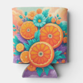 Farbige Orangen Dosenkühler (Rückseite)