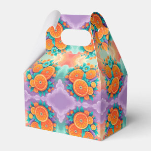 Farbige Orangen Geschenkschachtel