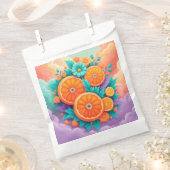 Farbige Orangen Geschenktütchen (Ausgeschnitten)