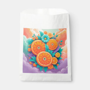 Farbige Orangen Geschenktütchen