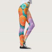 Farbige Orangen Leggings (Rechts)
