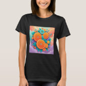 Farbige Orangen T-Shirt (Vorderseite)