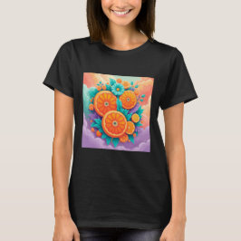 Farbige Orangen T-Shirt