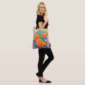 Farbige Orangen Tasche (Am Model)