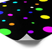 Farbige Orbs-Poster Poster (Ecke)