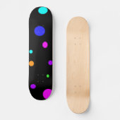 Farbige Orbs-Skateboard Skateboard (Vorderseite)