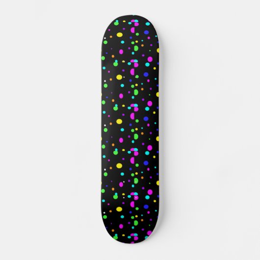 Farbige Orbs-Skateboard Skateboard (Vorderseite)