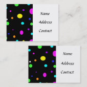 Farbige Orbs-Visitenkarten Visitenkarte (Vorne/Hinten)