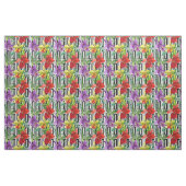 Farbige Orchideen-Blume Wasserfarbenes Muster Stoff (Fat Quarter (45,7 x 55,9 cm))