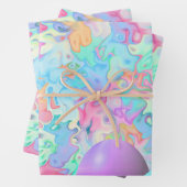 Farbige Ostereier Geschenkpapier Set (Beispiel)