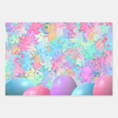 Farbige Ostereier Geschenkpapier Set (Vorderseite)