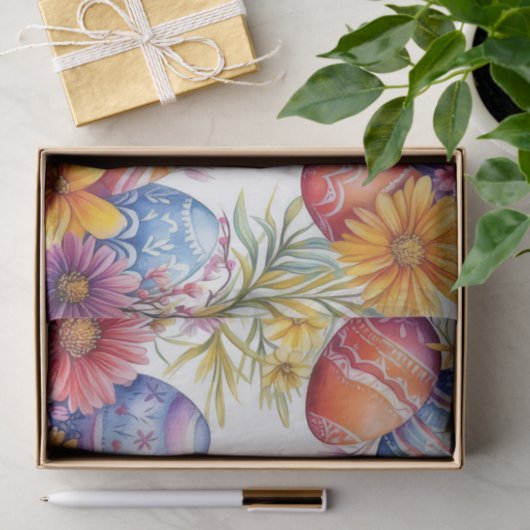 Farbige Ostereier Seidenpapier (Geschenk)