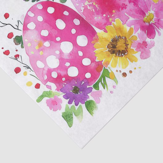 Farbige Ostereier Seidenpapier (Ausschnitt)