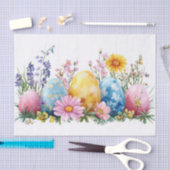 Farbige Ostereier Seidenpapier (Handwerk)