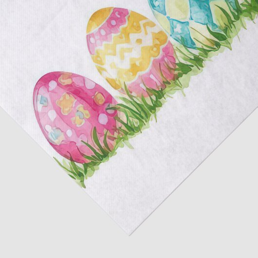 Farbige Ostereier Seidenpapier (Ausschnitt)