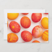 FARBIGE Ostern FRÜHSTÜCK & SCHNITZJAGD Einladung (Rückseite)