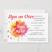 FARBIGE Ostern FRÜHSTÜCK & SCHNITZJAGD Einladung (Vorderseite)