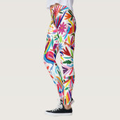 Farbige Otomi-Printmedien, Blumen-/Tiermuster Leggings (Links)