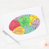 Farbige Oval Oval Eggs Stickers (Umschlag)