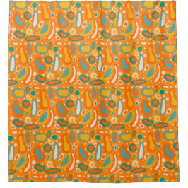 Farbige Ovale Duschvorhang