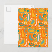 Farbige Ovale Postkarte (Vorne/Hinten)