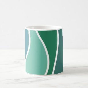 Farbige Ozeanwellen Kaffeetasse