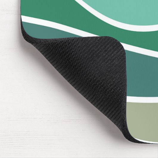 Farbige Ozeanwellen Mousepad (Ecke)
