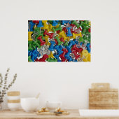 Farbige Padins Poster (Küche)