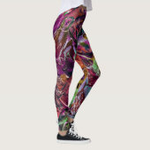 Farbige Paint Splash Abstrakter Regenbogen Leggings (Rechts)